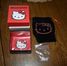 NIB Hello Kitty Crystal Pave Angel Wing Necklace – Silver tone w/box