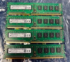 Micron 16GB 4x4GB PC3-12800 1600MHz UDIMM Desktop RAM Kit 1.5V CL11.