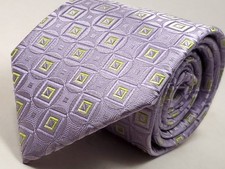 STAFFORD 100 Silk Tie Men's Purple Green Necktie NEW
