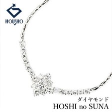 HOSHI no SUNA diamond Necklace  Pt900 Pt850 Used 909262