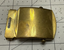 Vintage Military Solid Brass Buckle Made in USA as shown