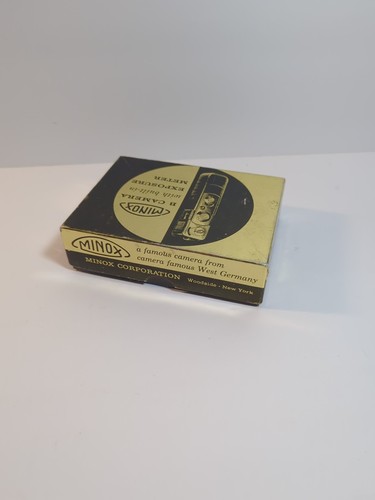 Cámara espía subminiatura alemana Minox B de colección, cadena, estuche, película, caja SIN PROBAR - Imagen 12 de 12