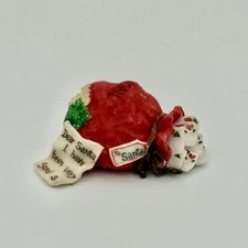 CHERISHED TEDDIES Enesco “Bear Mail” Santa's Mail Bag 1996 by Priscilla Hillman