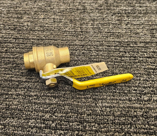 (QTY 2) Apollo Valves 94A20301 1/2" Sweat Brass Ball Valve Inline Manual 2-Way