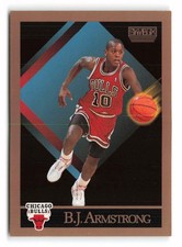 1990-91 SkyBox #37 B.J. Armstrong Rookie Chicago Bulls RC