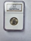 SILVER MS66 1939 P WASHINGTON QUARTER GRADED NGC 25C P MINT 90% AG COIN