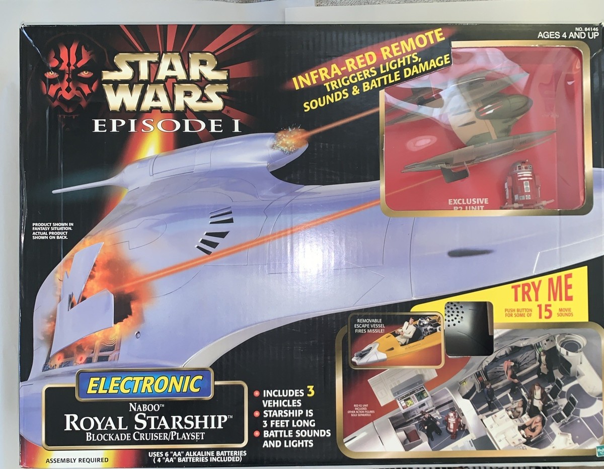 Star Wars Episode 1 Electronic Naboo Royal Starship Blockade Star Wars Episode 1 Electronic Naboo Royal Starship Blockade