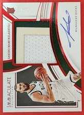 2021-22 Panini Immacolata Collezione Prem Patch Autografi Sandro Mamukelashvili