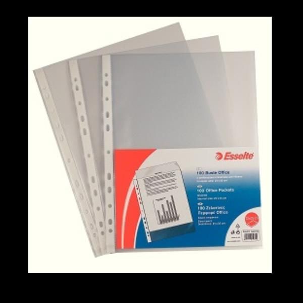 Esselte Trasparente Busta Portadocumenti, 395697200 Foglio Di Protezione 230 X 330 (Foglio Protocollo) Polipropilene (Pp) 100 Pezzo(I) - Immagine 3