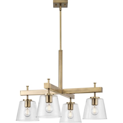 Progress Lighting P400299 Saffert 4 Light 29"W Chandelier - Nickel - Picture 6 of 8