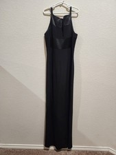 Dave & Johnny Vintage Black Long Maxi Dress Formal Wedding Size 3-4