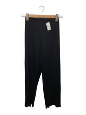 PLEATS PLEASE ISSEY MIYAKE Pleated Pants Black Polyester Size 1 EK AIB