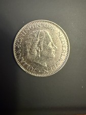 1967 Netherlands 1 Gulden Coin Featuring Juliana Koningin