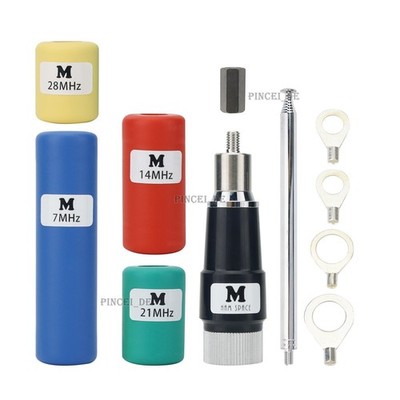 MA-01 V2.8 Portable Telescopic GP Antenna Kit 100W with 7/14/21/28MHz Coil #qo