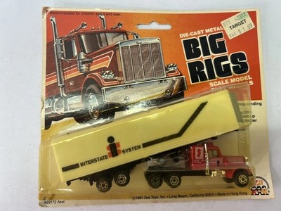 Vintage Big Rigs Diecast Semi Tractor Trailer Interstate Systems HO Scale