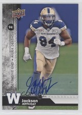 2018 Upper Deck CFL Auto Jackson Jeffcoat #112 Auto i9i