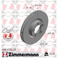 Zimmermann Scheibenbremse vorne rechts 9Y0615302A 26122123