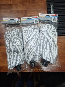 Lot of Three (3) Standard Essentials Larger Size Microfiber  Mop Heads