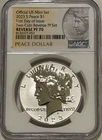 2023 S Peace Silver Dollar Reverse Proof NGC PF70 FDOI