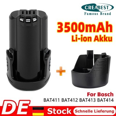 3.5AH 10.8V/12V Li-ion Akku für Bosch BAT411 2607336996 2607336909 PSR CLPK GSR