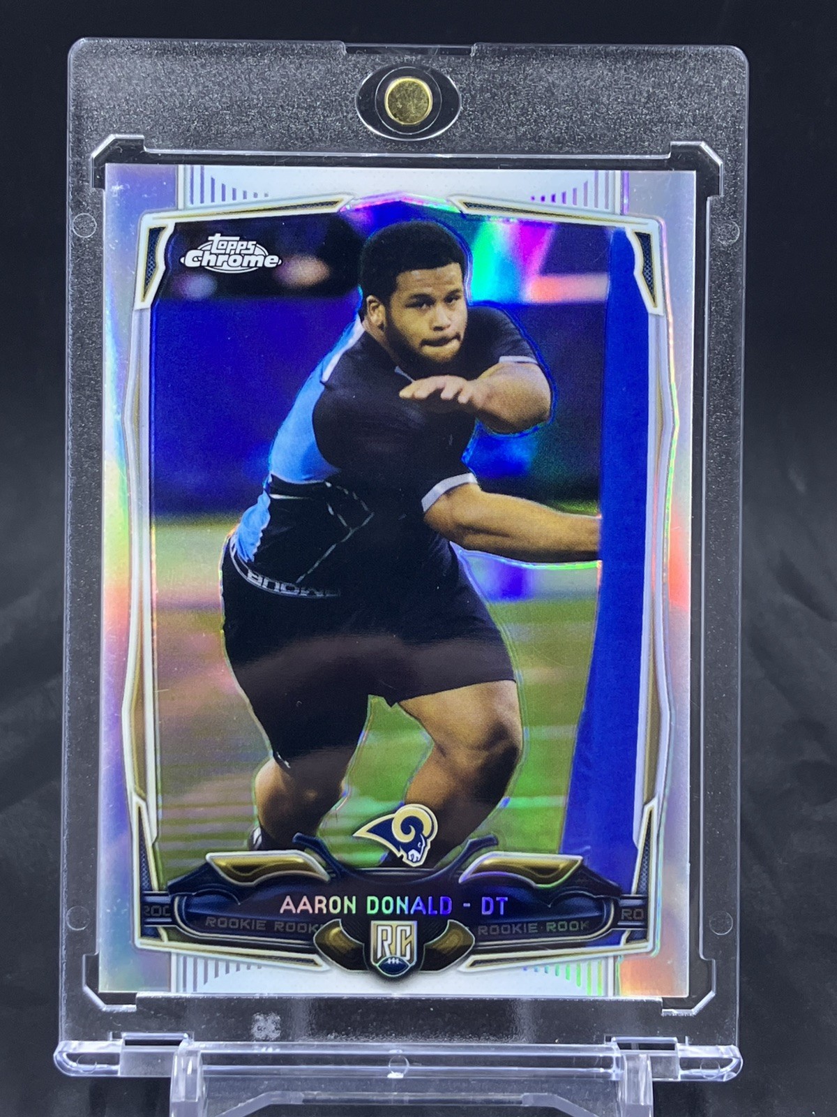 2014 Topps Chrome Aaron Donald Refractor Rookie #175