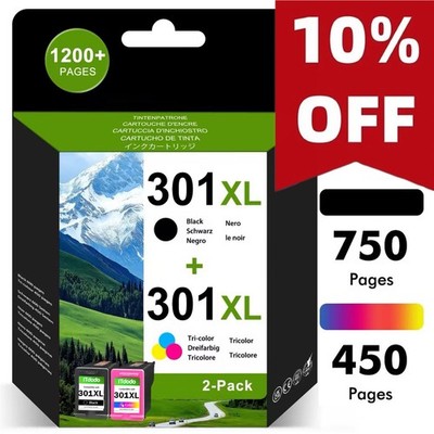 Druckerpatronen für HP 301 XL Deskjet 1050 2540 2050 A 3050 Envy 4500 4504 5530