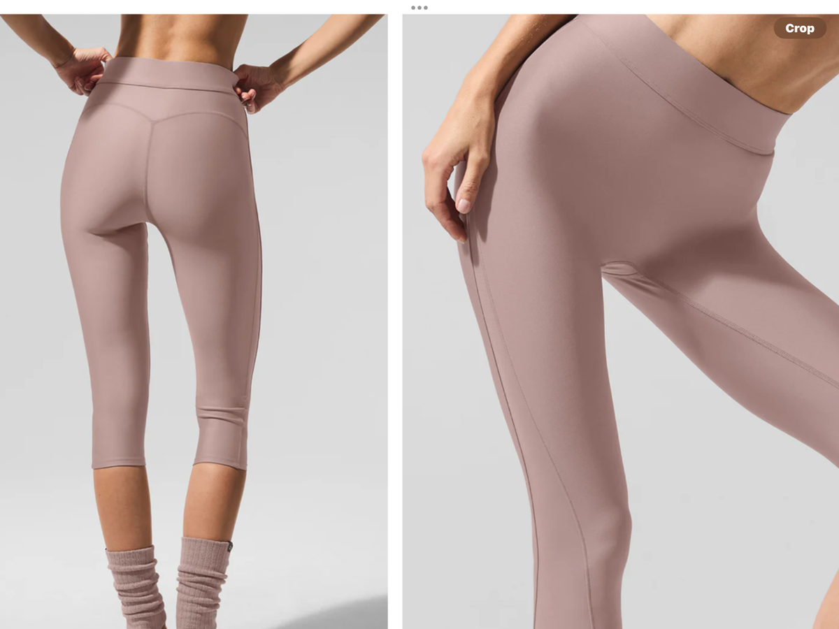 alo yoga Airlift Mesh High-Waist Just Right Capri , NWT, XS orig