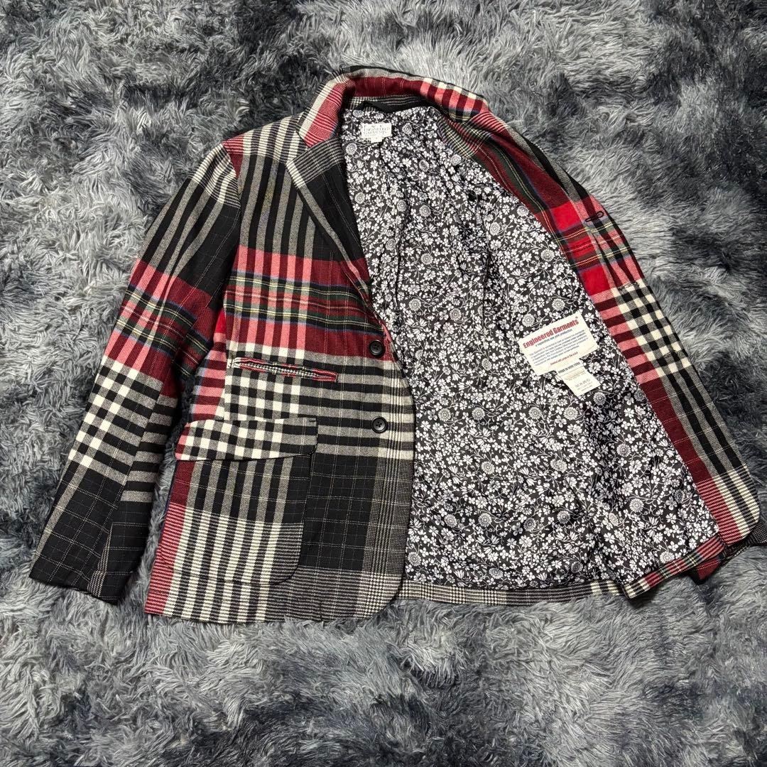 Engineered Garments Patchwork Jacket Men’s Checke… - image 6