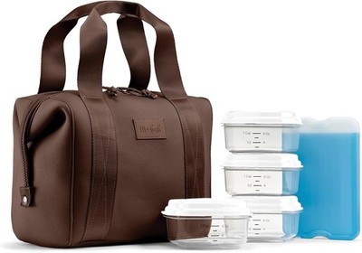 Lunch Bag - Machine Washable, Tear-Resistant, Stain-Resistant, Chocolate Brown