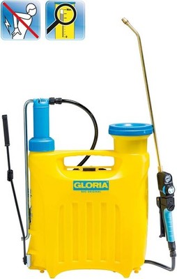GLORIA Rückenspritze Hobby 1200 | 12 L Drucksprüher mit Druckregler