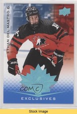 2021 Upper Deck Team Canada Juniors Blue Ethan Del Mastro #29 READ 3a3