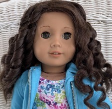 American Girl Just Like You Truly Me #44 Doll with Dark Brown Curly Hair