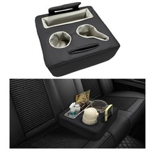 Car Back Seat Organizer, Leather Sofa Cup Tray, Waterproof Pillow to Store Dr...