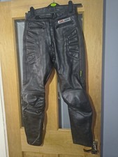 Akito GForce Leather Motorcycle Trousers Womens UK 10 Black