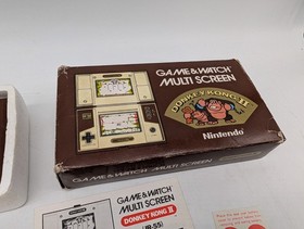 Nintendo Game & Watch Donkey Kong 2 II JR-55 Multi Screen VTG Game w/Box Manual