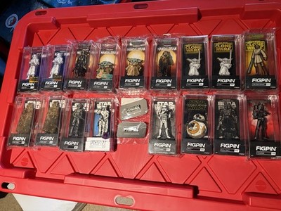 19pc FiGPiN Star Wars GRAIL SET With RARE SW CELEBRATION Excl & FiGPiN Logo Pins