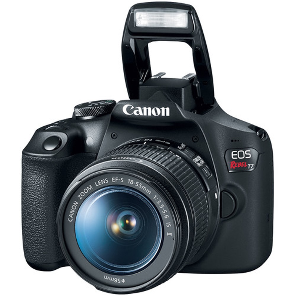Canon EOS Rebel T7 DSLR Camera w/ 18-55mm IS II + 75-300mm III Dual Lens Pro Kit