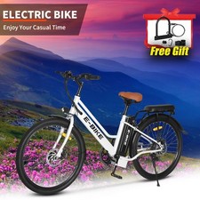 26" Ebike 36V Electric Bike Bicycle 25Mph 750W Commuter Tire Mountain for Adults
