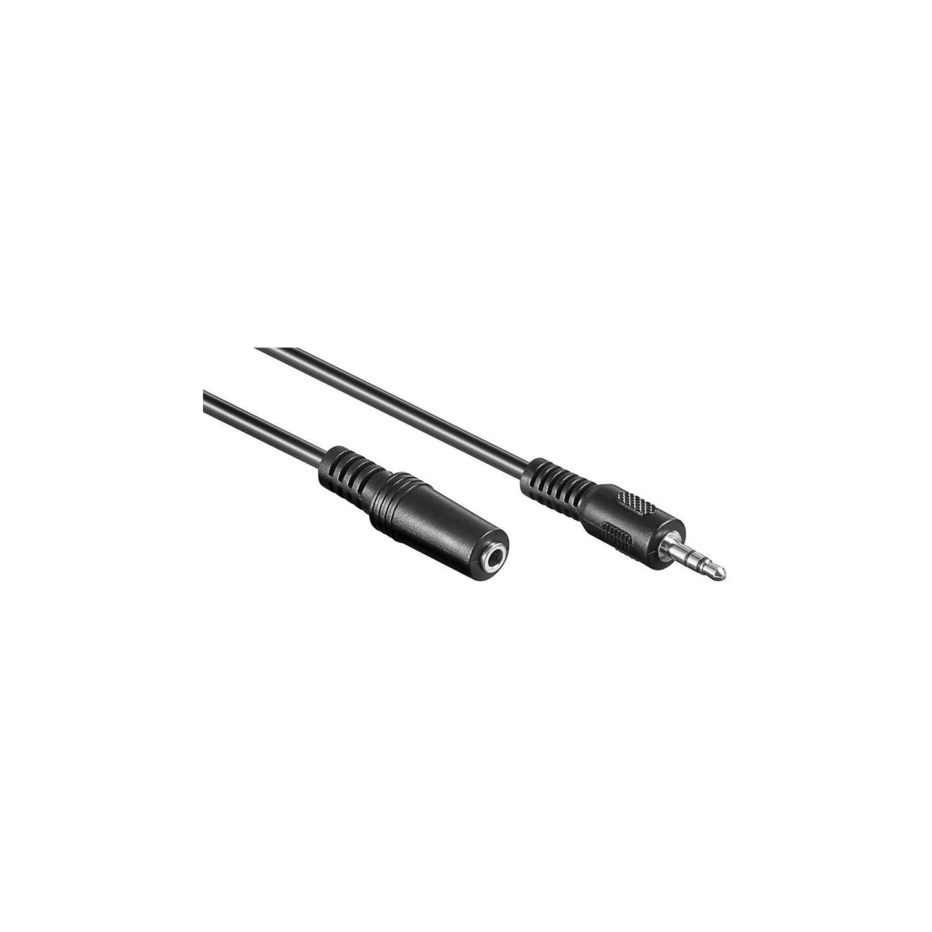 Câble audio mini-jack 3,5 mm. Mâle-Femelle 1,5m - Image 2