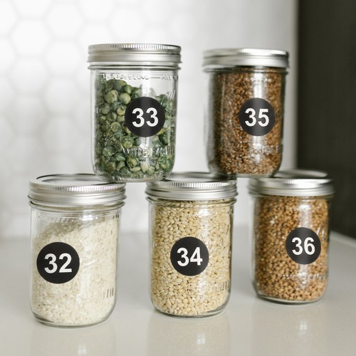 5 Sheets Digital Label Round Number Stickers for Office Numbers Small Labels - Picture 2 of 12