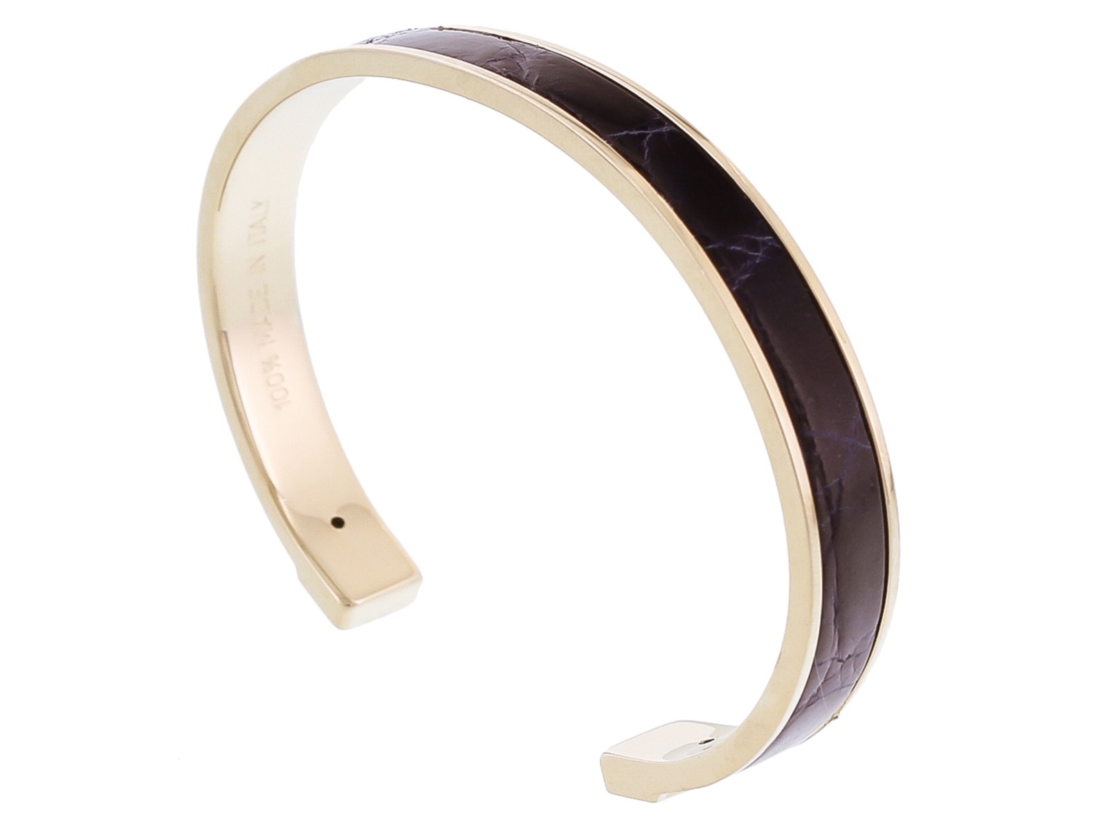 Браслет из натуральной крокодиловой кожи Stamerra PICCOLO CROCCO MAR темно-синий