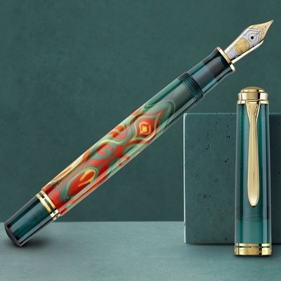 Pelikan Souverän M600 Fountain Pen in Rudi Rother Art Collection ExtraFine Point