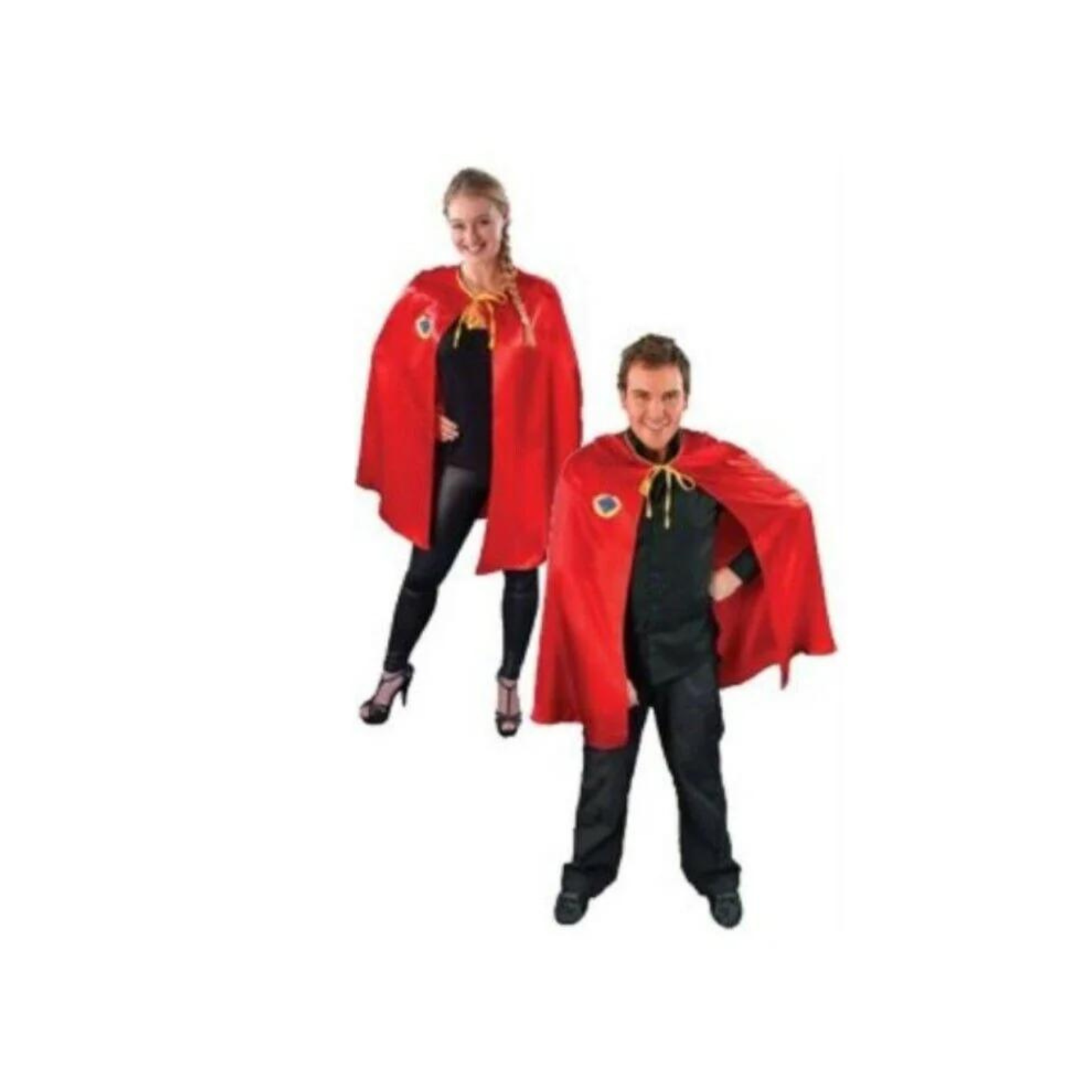 Unisex Fancy Dress Super Hero Cape (Red)