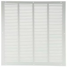 Ceiling/Wall Return Air Grille, 20 in W x 20 in H Opening, 1086cfm, White,