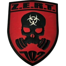 Z.E.R.T Zombie Shot Show Hook & Loop Molle Limited Edition morale patch 5x3.5in