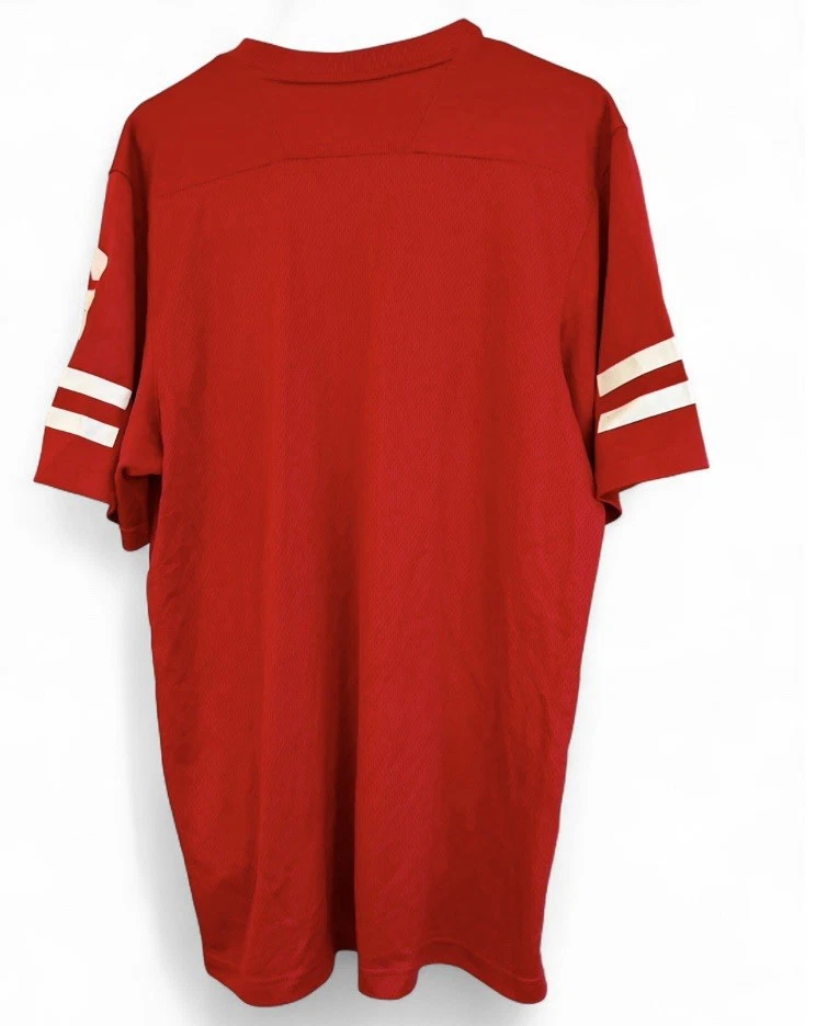 Nueva con etiquetas Camiseta de fútbol Adidas para mujer Nebraska Cornhuskers roja en blanco talla XL PRECIO DE VENTA SUGERIDO POR EL FABRICANTE $120 Foto 2 de 4