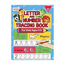 Letter And Number Tracing Book For Kids Ages 3-5: A Fun Practice Workbook To ...