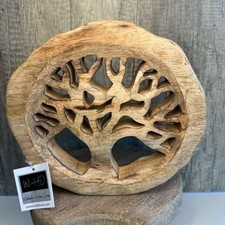 Rustic Tree of Life Home Decor Wood Tree Home Decor Tree Sitter NEW FAST SHIP