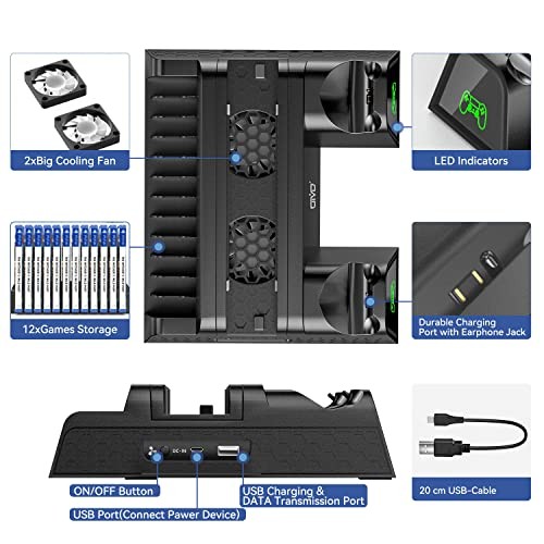 OIVO Cooling Stand, Cooling Fan Cooler for Playstation PS4/ PS4