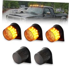 LED Cab Roof Marker Lights Cab Roof Running Top Smoked Lens  Amber Light